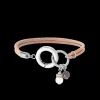 COEUR DE LION Boho Unity Bracelet Leather Nude