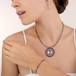 COEUR DE LION Bracelet Amulet Small Crystals & Lepidolite Amethyst