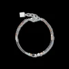 COEUR DE LION Bracelet Amulet Small Crystals & Striped Onyx Grey-Crystal