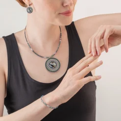 COEUR DE LION Bracelet Amulet Statement Dark Green