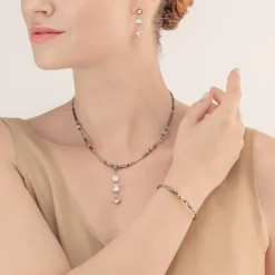 COEUR DE LION Bracelet Brilliant Square Trilogy Interchangeable Pendant Tricolor