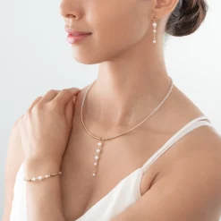 COEUR DE LION Bracelet Drops Freshwater Pearls Gold