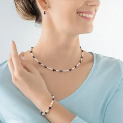 COEUR DE LION Bracelet Flow Freshwater Pearls & Sodalite Gold
