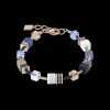 COEUR DE LION Bracelet Geocube® Crystals & Gemstones Blue-Beige