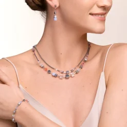 COEUR DE LION Bracelet Geocube® Multitask 4-In-1 Summer Multi Pastel-Silver