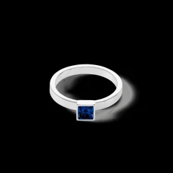 COEUR DE LION Brilliant Square Small Ring Silver Montana