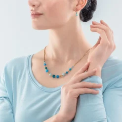 COEUR DE LION Candy Spheres Necklace Turquoise