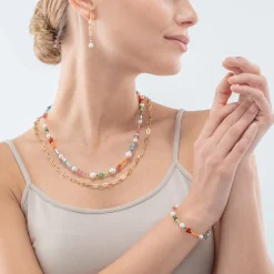 COEUR DE LION Classic Layer Necklace Gold Multicolour