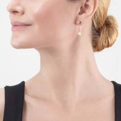 COEUR DE LION Cube Story Delicate Earrings Multicolor Spring