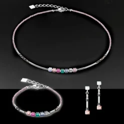 COEUR DE LION Cube Story Minimalistic Sparkling Bracelet Multicolour Art Nouveau