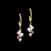 COEUR DE LION Dancing Crystals Earrings Gold Light Rose