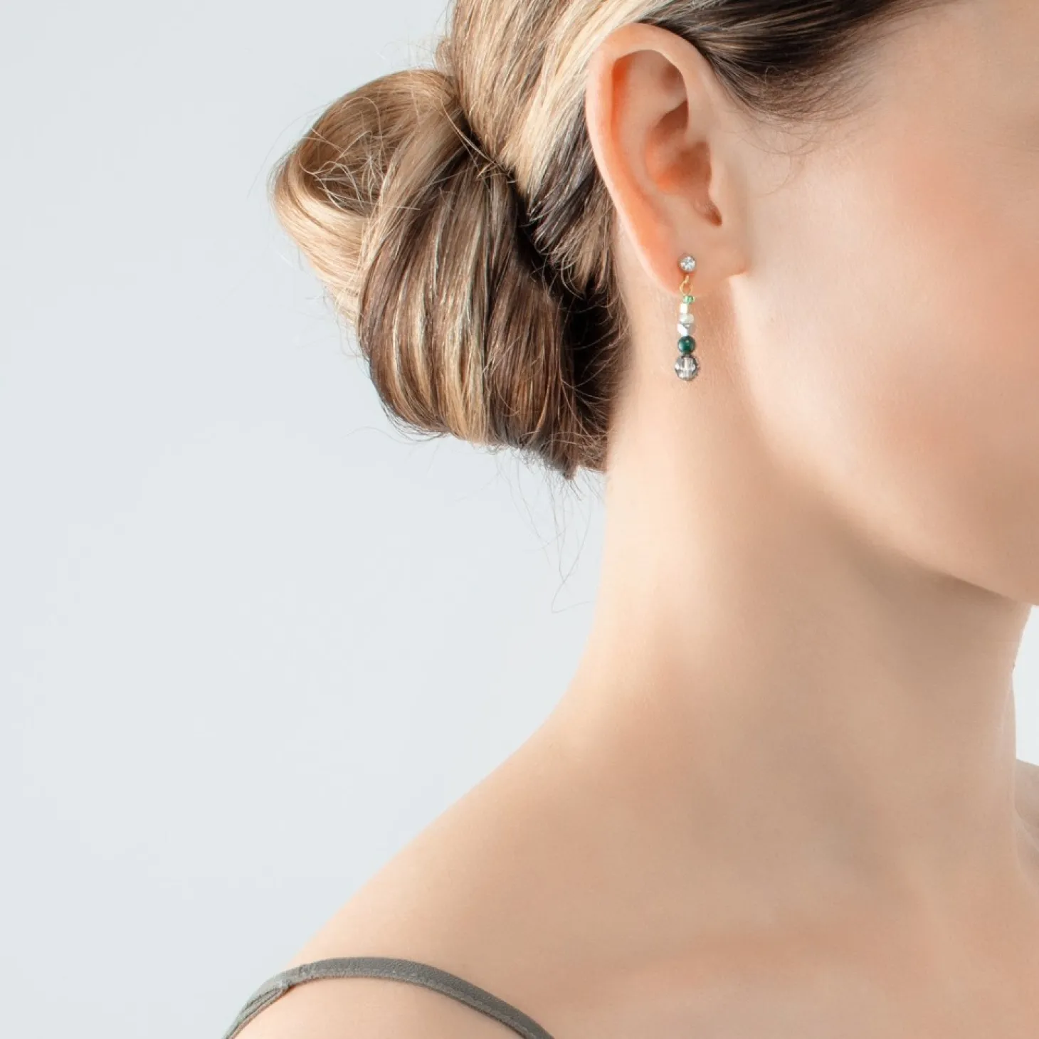 COEUR DE LION Earrings Amulet Glamorous Green Gold