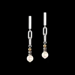 COEUR DE LION Earrings Classic Layer Silver-Grey