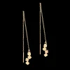 COEUR DE LION Earrings Dancing Geocube® Small Stainless Steel Gold
