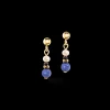 COEUR DE LION Earrings Flow Freshwater Pearls & Sodalite Gold