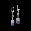 COEUR DE LION Earrings Geocube® Crystals & Gemstones Blue-Green