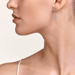 COEUR DE LION Earrings Geocube® Fine Pastel Blue-Rose