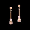 COEUR DE LION Earrings Geocube® Frontline Rose Gold-Lilac