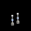 COEUR DE LION Earrings Geocube® Minimalist Crystals Blue