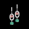 COEUR DE LION Earrings Geocube® Statement Precious Chunky Chain Multiwear 35 Multicolour