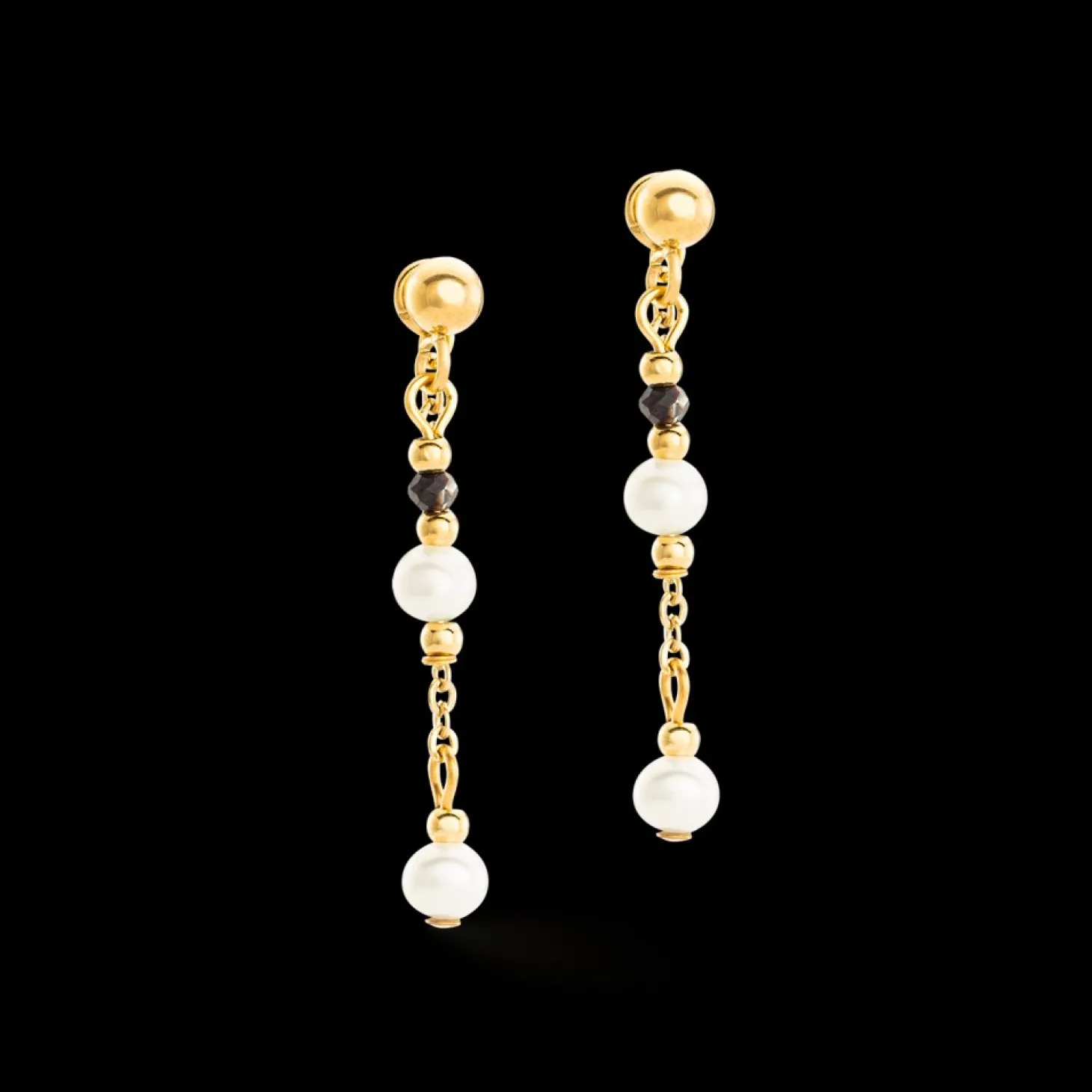 COEUR DE LION Earrings Modern Princess Freshwater Pearls Gold