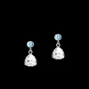 COEUR DE LION Earrings Pendant Curvy Triangle Aqua