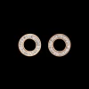 COEUR DE LION Earrings Ring Crystals Pave Crystal Small & Stainless Steel Rose Gold & Silver