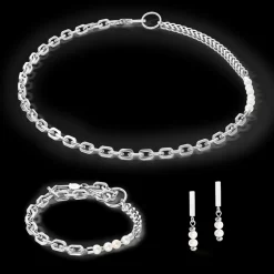 COEUR DE LION Earrings Shape Shifter Freshwater Pearls Silver
