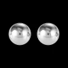 COEUR DE LION Earrings Stainless Steel Ball Large Silver