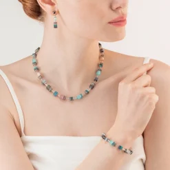 COEUR DE LION Geocube® Candy Bracelet Aqua Pink