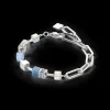 COEUR DE LION Geocube® Fusion Chain Bracelet Silver Blue