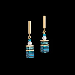 COEUR DE LION Geocube® Fusion Festive Earrings Turquoise
