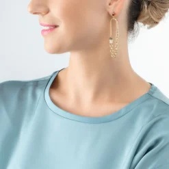 COEUR DE LION Geocube® Iconic Boho Earrings Gold-Multicolour