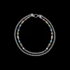 COEUR DE LION Geocube® Iconic Boho Necklace Silver-Multicolour