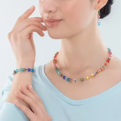 COEUR DE LION Geocube® Iconic Classic Multicolour Gold Bracelet