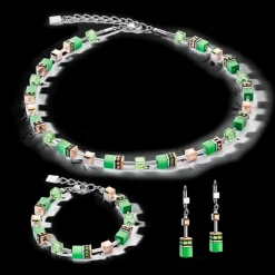 COEUR DE LION Geocube® Iconic Monochrome Necklace Green
