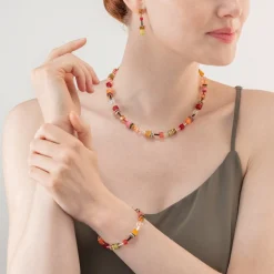 COEUR DE LION Geocube® Iconic Multicolour Indian Summer Necklace