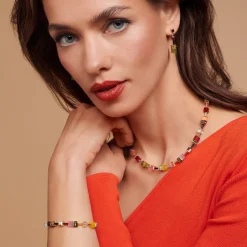 COEUR DE LION Geocube® Iconic Multicolour Indian Summer Earrings