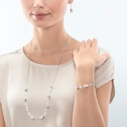 COEUR DE LION Geocube® Iconic Nature Chain Bracelet White