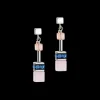 COEUR DE LION Geocube® Iconic Precious Earrings Lilac-Blue