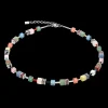 COEUR DE LION Geocube® Iconic Precious Necklace Multicolour Delight