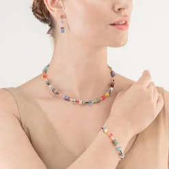 COEUR DE LION Geocube® Iconic Precious Necklace Multicolour Delight