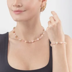 COEUR DE LION Geocube® Iconic Precious Necklace Light Rose