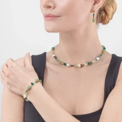 COEUR DE LION Geocube® Iconic Precious Necklace Green