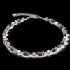 COEUR DE LION Geocube® Iconic Precious Onyx Necklace Silver-Amethyste