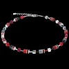 COEUR DE LION Geocube® Necklace Red-Haematite
