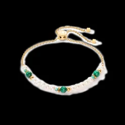 COEUR DE LION Harmony Bracelet Freshwater Pearls & Malachite Gold