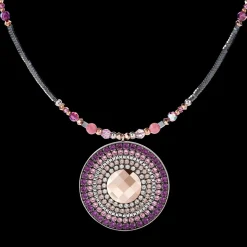COEUR DE LION Necklace Amulet Small Crystals & Lepidolite Amethyste