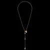 COEUR DE LION Necklace Y Fairy Freshwater Pearl Gold