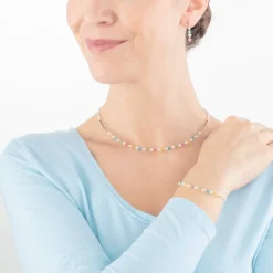 COEUR DE LION Princess Pearls Bracelet Gold Multicolour